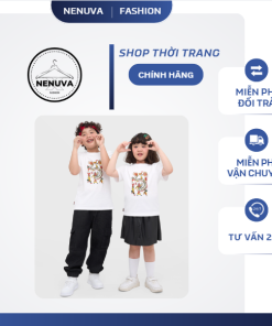 Áo phông unisex trẻ em tranh hội múa rồng