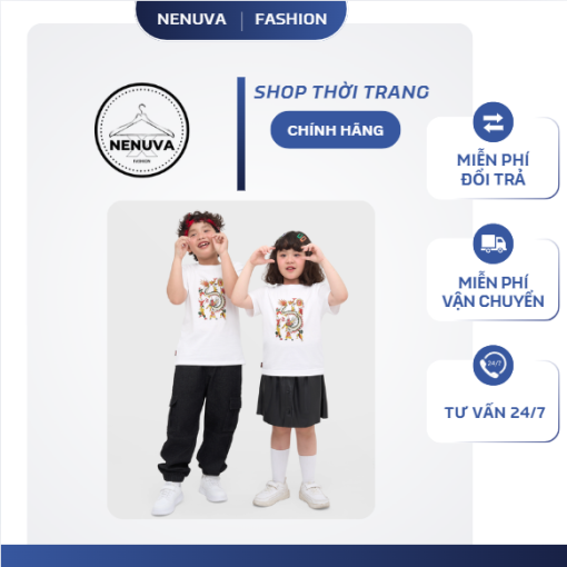 Áo phông unisex trẻ em tranh hội múa rồng