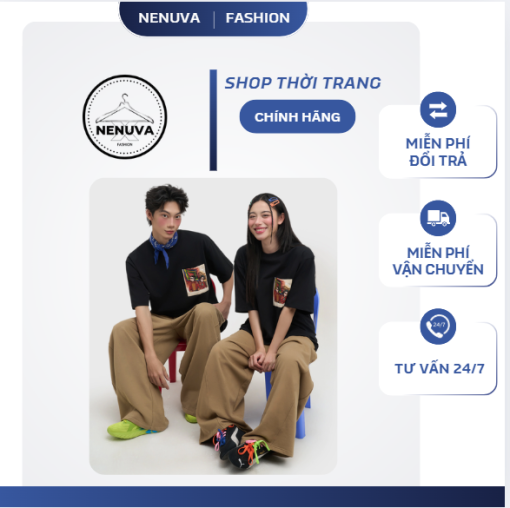 Áo phông unisex người lớn túi pocket Hội làng