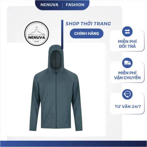 Áo khoác chống nắng big size GEMME MEN, chống tia UV, mềm mại, thoáng mát, big size 55kg - 150kg