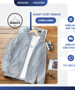 Áo Khoác Nam Chống Nắng Bằng Lụa Lạnh Gọn Nhẹ Thoáng Khí Chống Tia Cực Tím Thời Trang Mùa Hè HZFWC7158