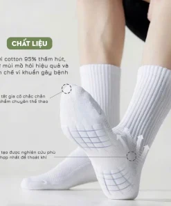 Tất vớ cotton nam 3 chiều cao hàng cao cấp, phong cách Hàn Quốc
