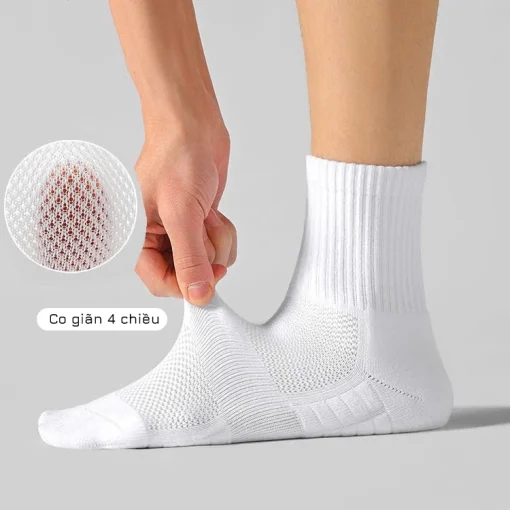 [COMBO 5 ĐÔI] Tất vớ cotton nam 3 chiều cao hàng cao cấp, phong cách Hàn Quốc Basic - Ảnh 5
