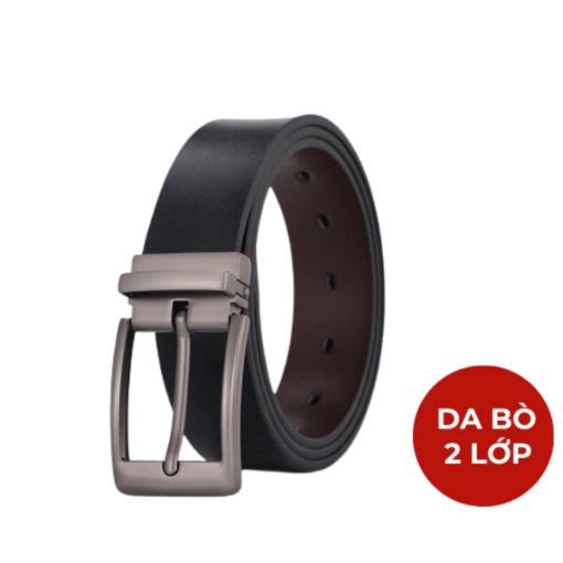 Thắt lưng da nam da mềm cao cấp MIAA dây nịt khoá hợp kim đúc dây tự động Khoá Kim - Ảnh 3