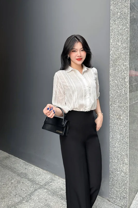 mẫu áo sơ mi nữ