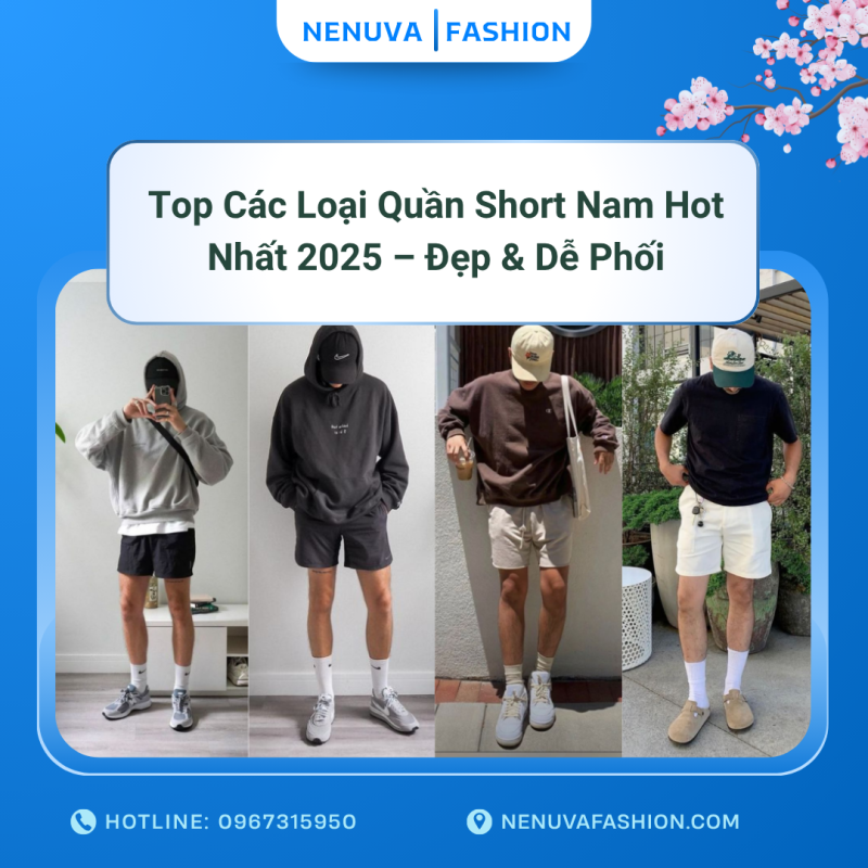 các loại quần short nam