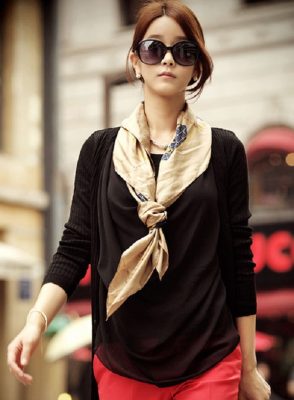 Choàng khăn theo kiểu cổ điển