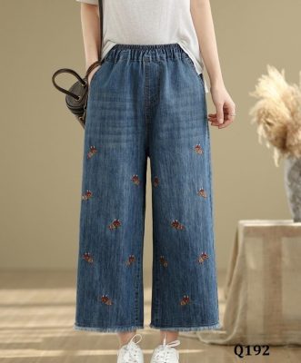 quần jean 9 tấc mặc với áo gì2